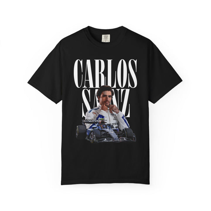 Black Front - Carlos Sainz Williams F1 T shirt graphic studio mockup