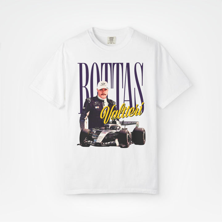 White Front - Valtteri Bottas Cadillac F1 T shirt graphic studio mockup