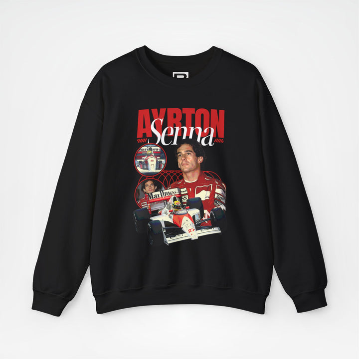 Black Front - Ayrton Senna McLaren F1 sweater graphic studio mockup