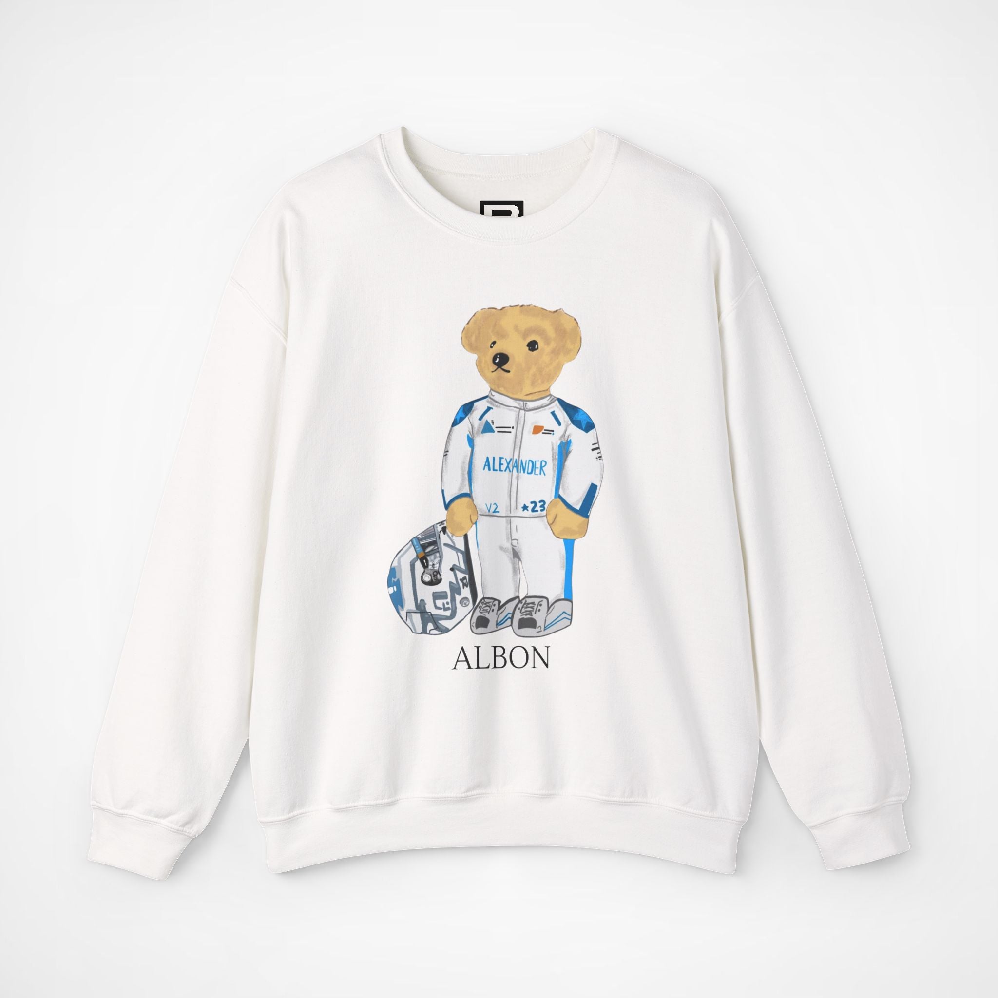 ALEX ALBON F1 WILLIAMS TEDDY BEAR SWEATER