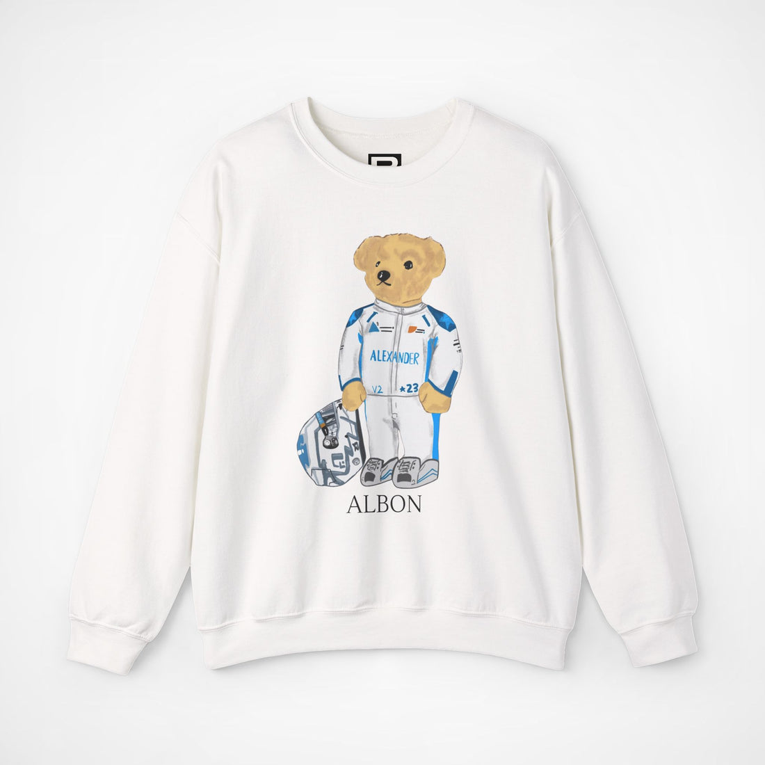 ALEX ALBON F1 WILLIAMS TEDDY BEAR SWEATER