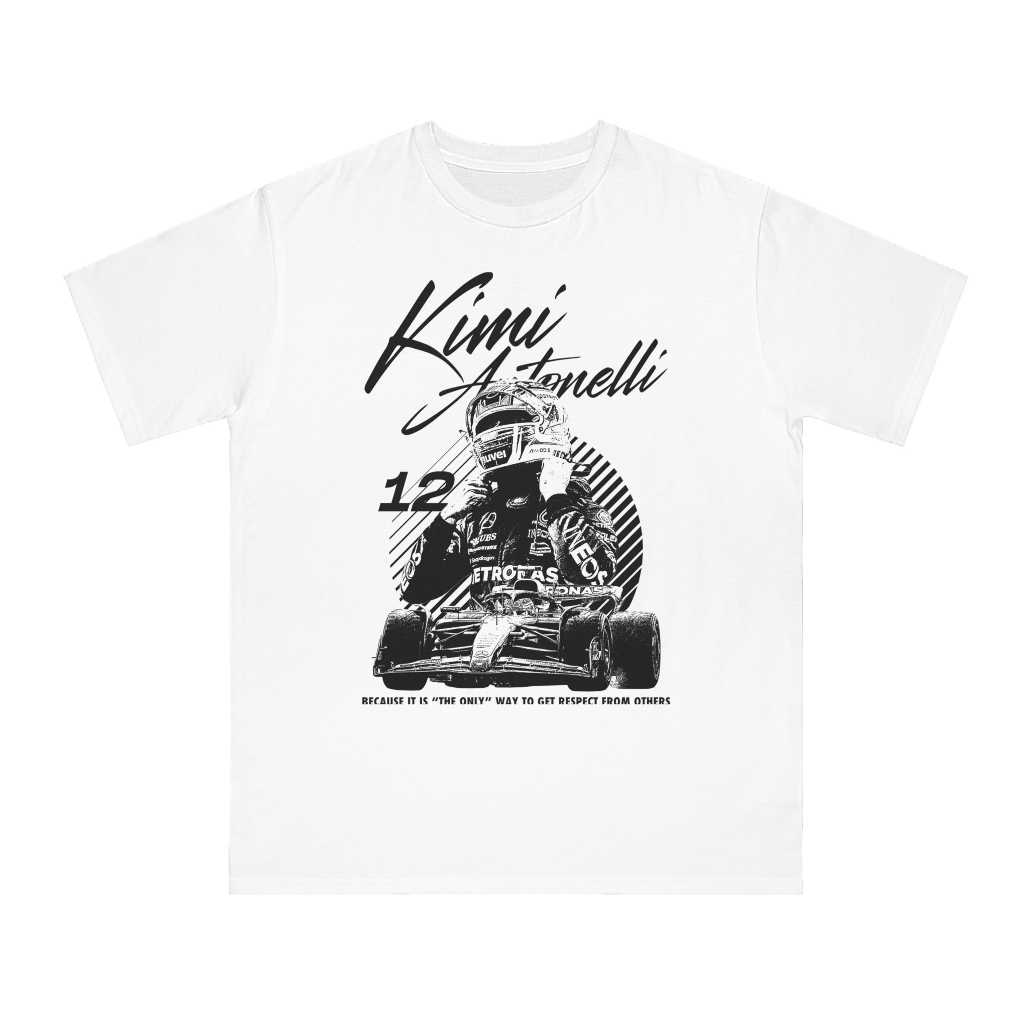 Kimi Antonelli Organic Unisex T-Shirt, Graphic Tee, Eco-Friendly, Casual Motorsports Wear