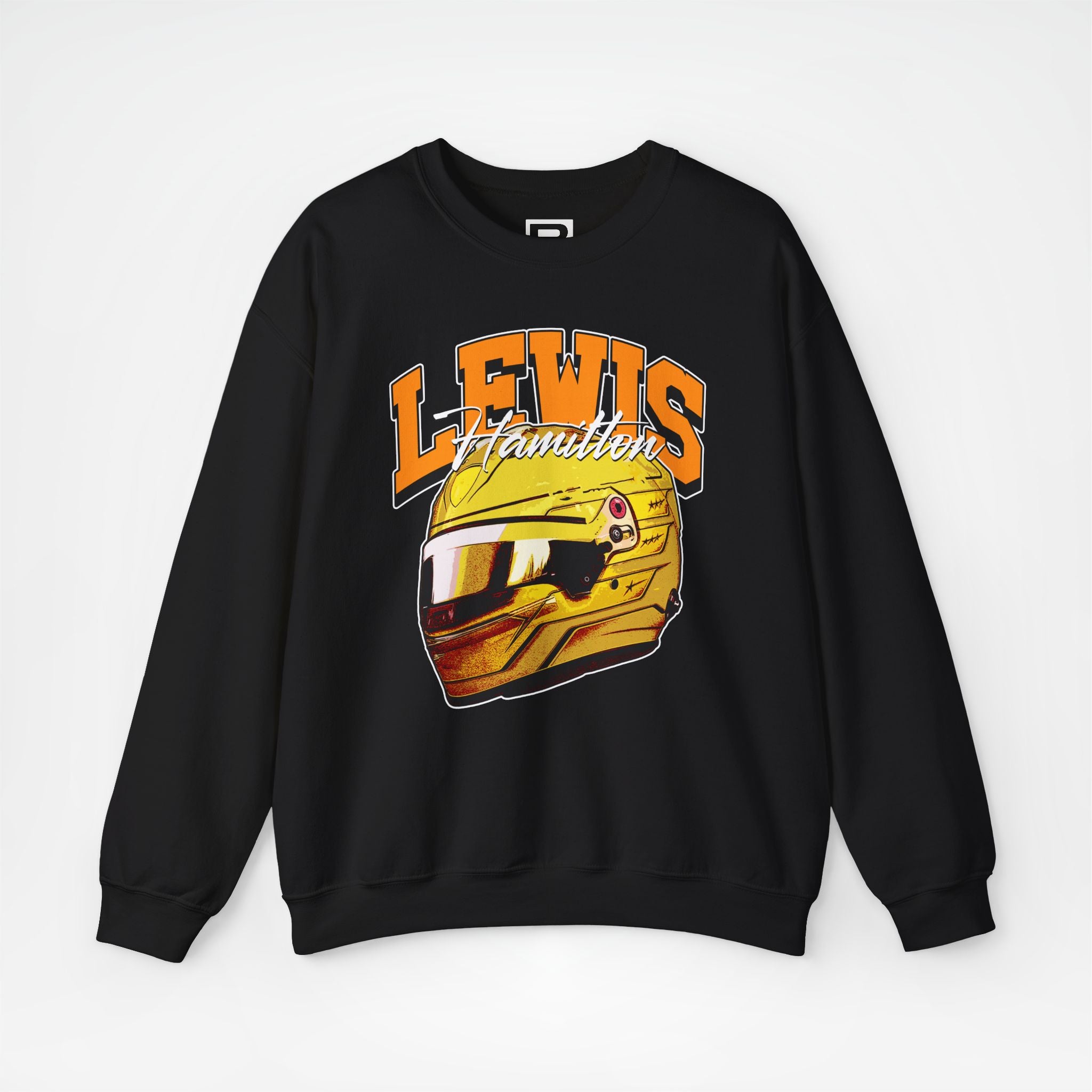 Black Front - Lewis Hamilton Ferrari F1 sweater graphic studio mockup