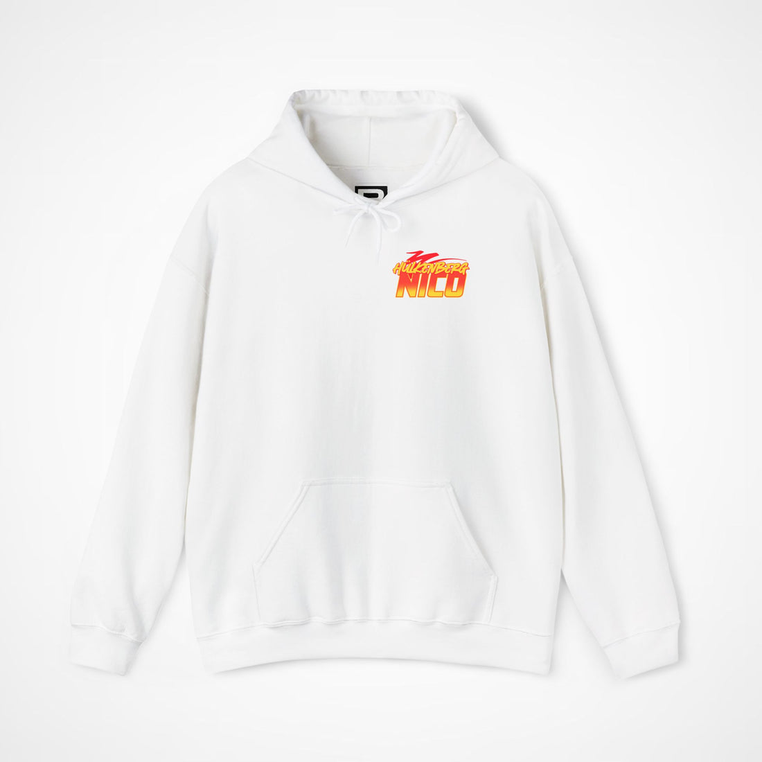 White Front 1 - Nico Hulkenberg Audi F1 hoodie front studio mockup