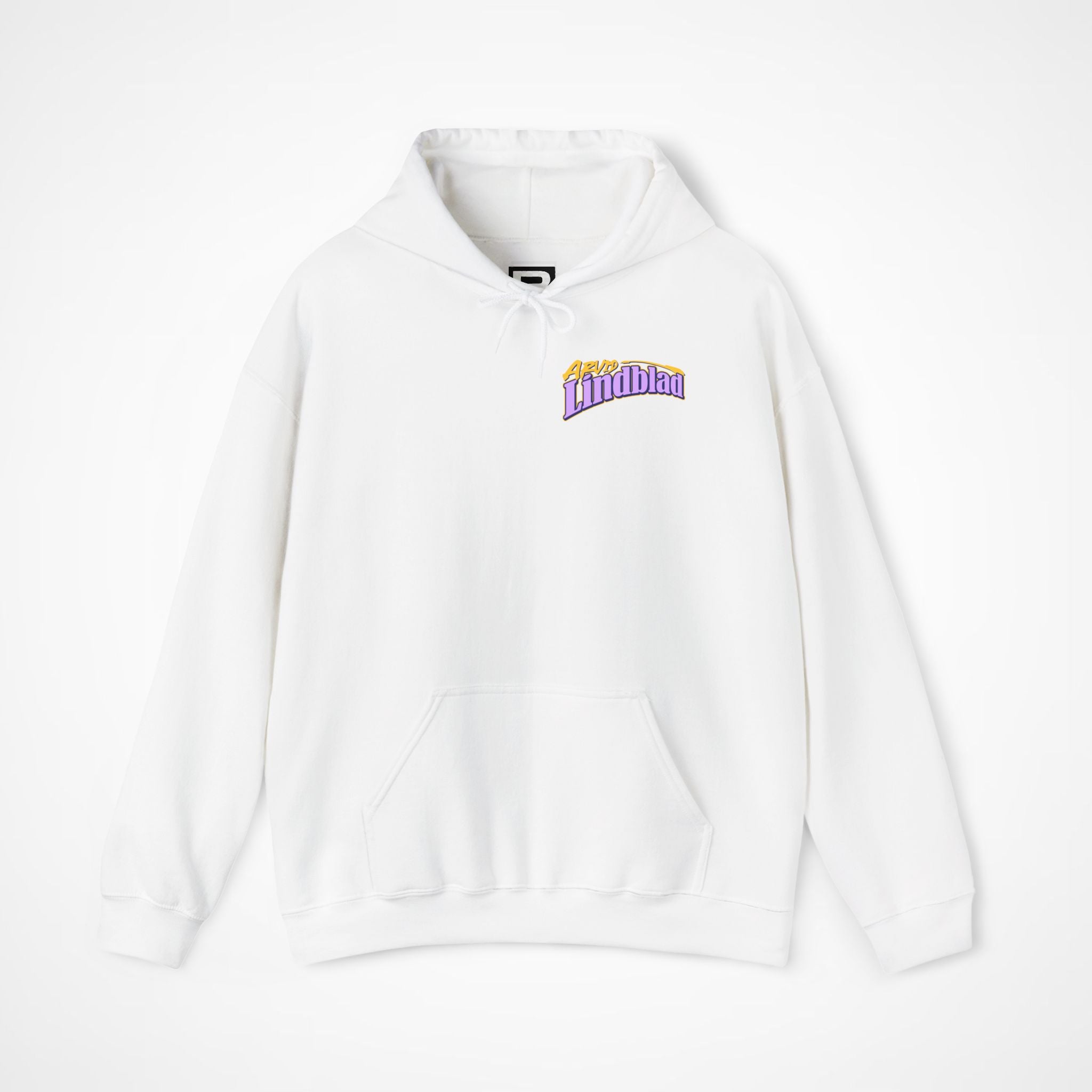 White Front 1 - Arvid Lindblad Racing Bulls F1 hoodie front studio mockup