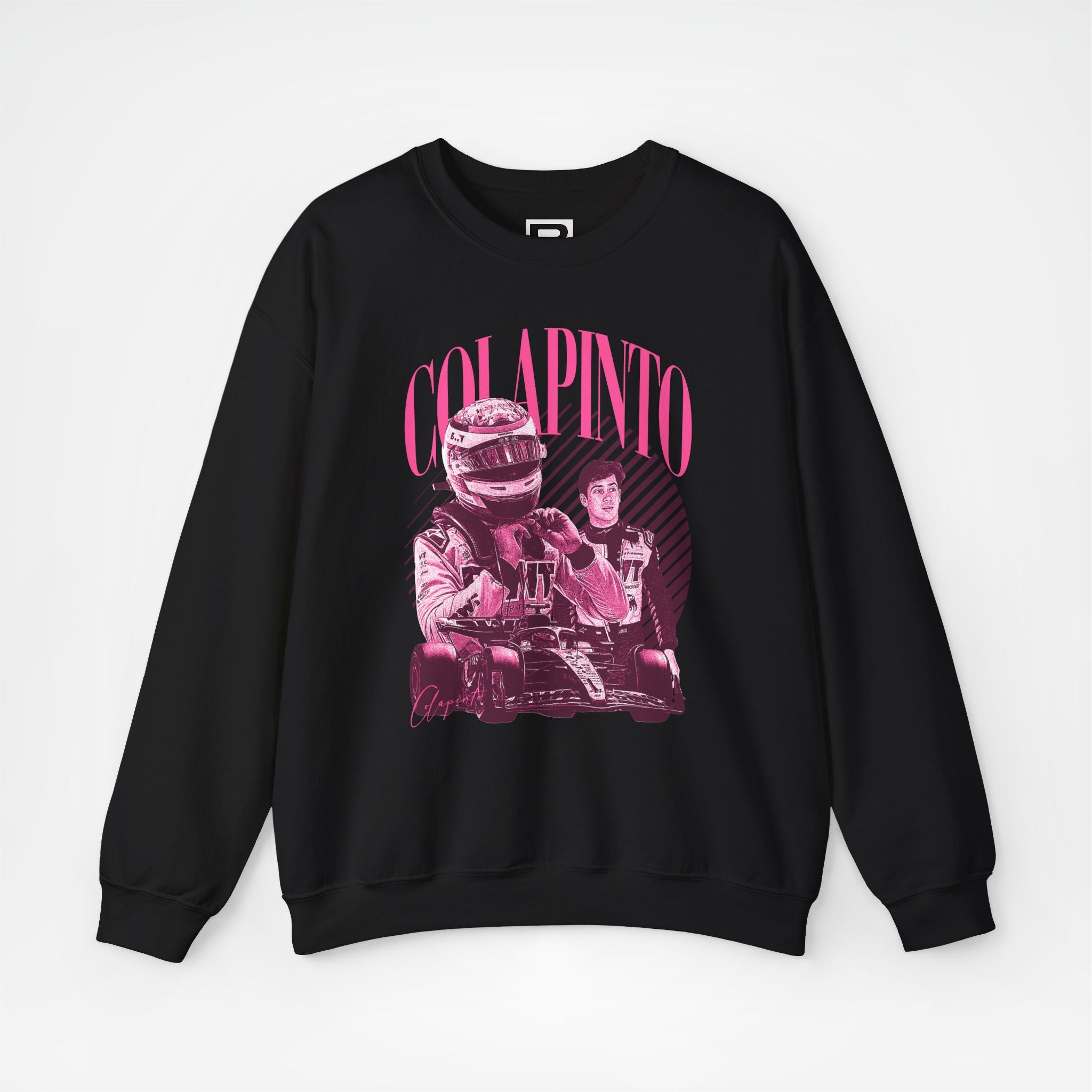 Black Front - Franco Colapinto Alpine F1 sweater graphic studio mockup