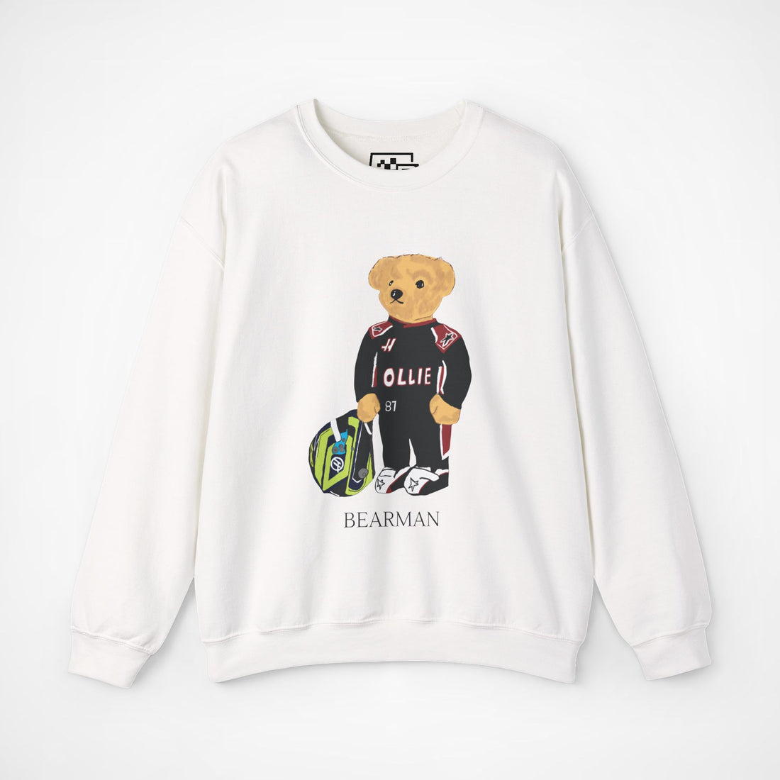 OLLIE BEARMAN TEDDY BEAR F1 HAAS SWEATER