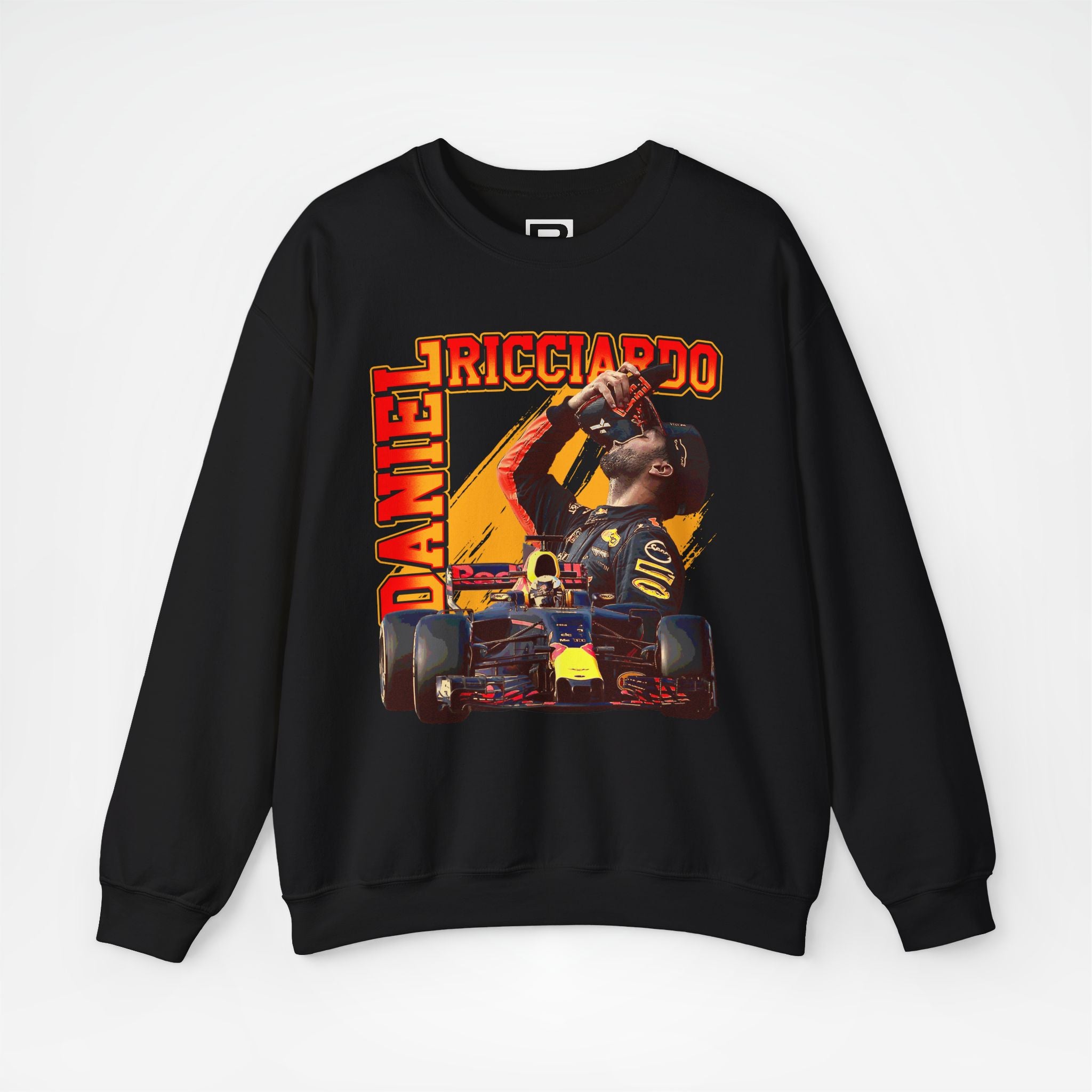 Black Front - Daniel Ricciardo Red Bull F1 sweater graphic studio mockup