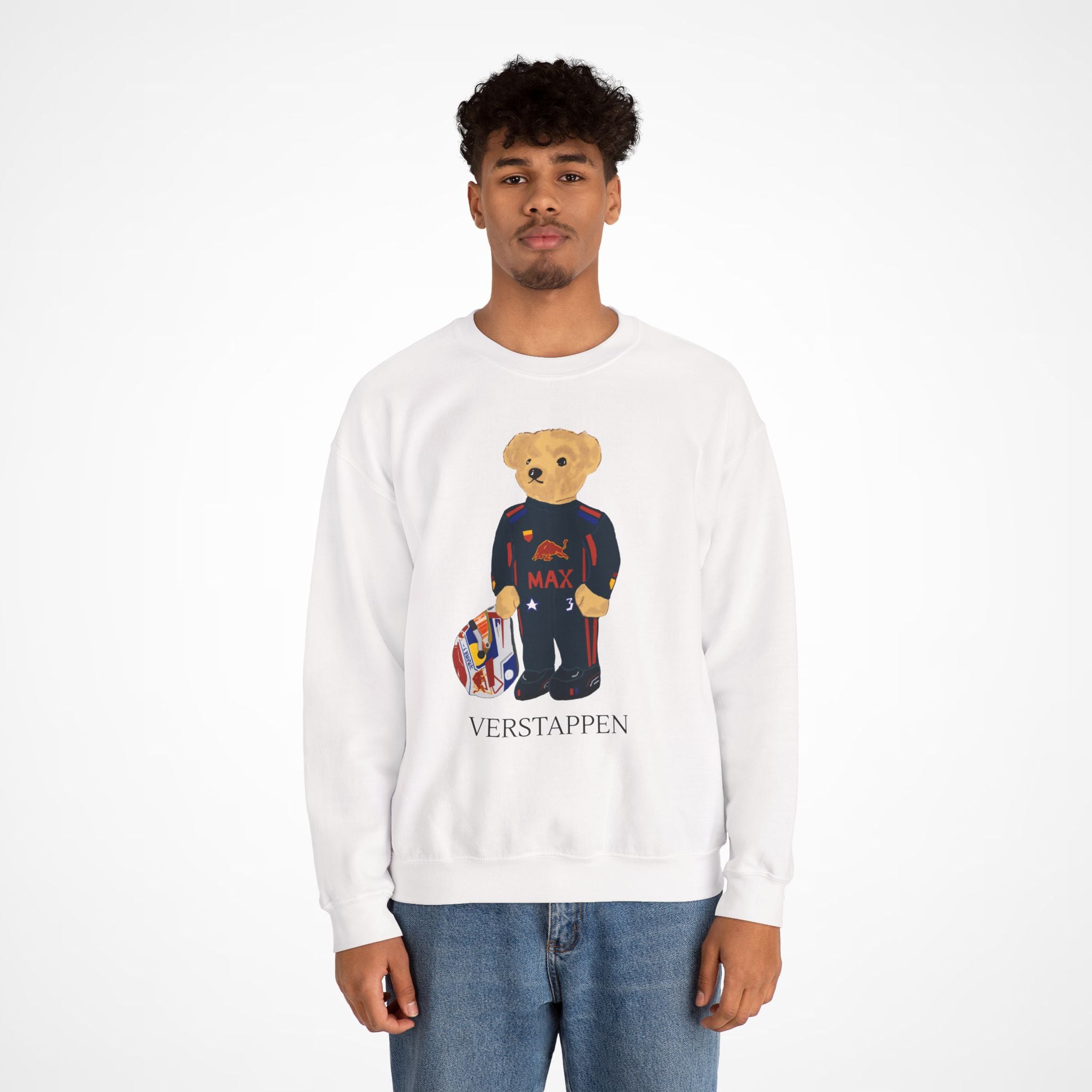 MAX VERSTAPPEN F1 RED BULL TEDDY BEAR RED BULL SWEATER