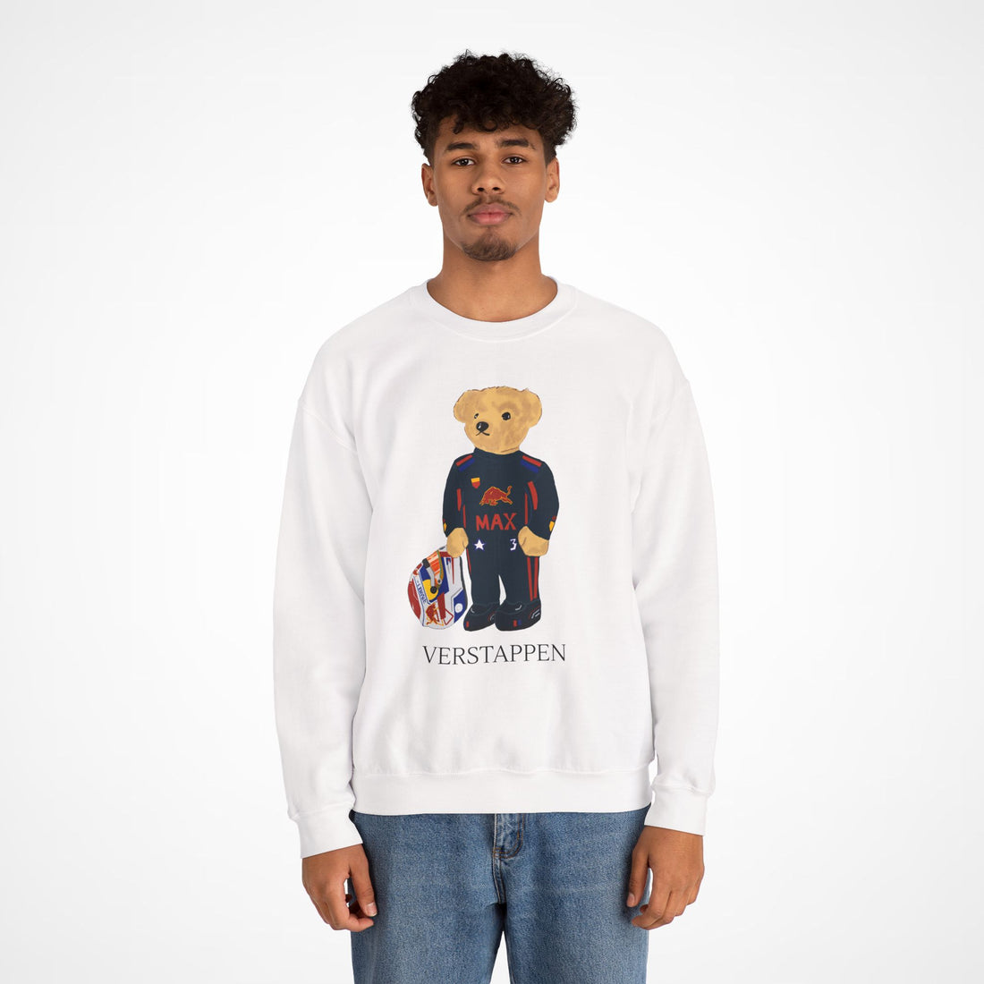 MAX VERSTAPPEN F1 RED BULL TEDDY BEAR RED BULL SWEATER