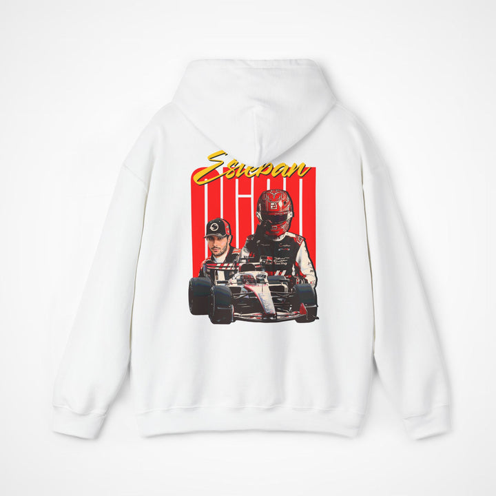 White Back - Esteban Ocon Haas F1 hoodie back design studio mockup