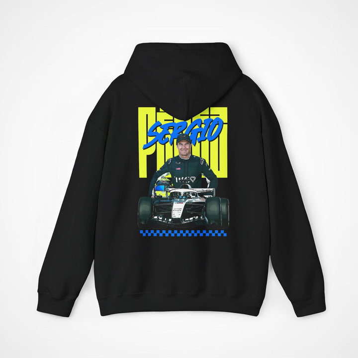 Black Back - Sergio Perez Cadillac F1 hoodie back design studio mockup
