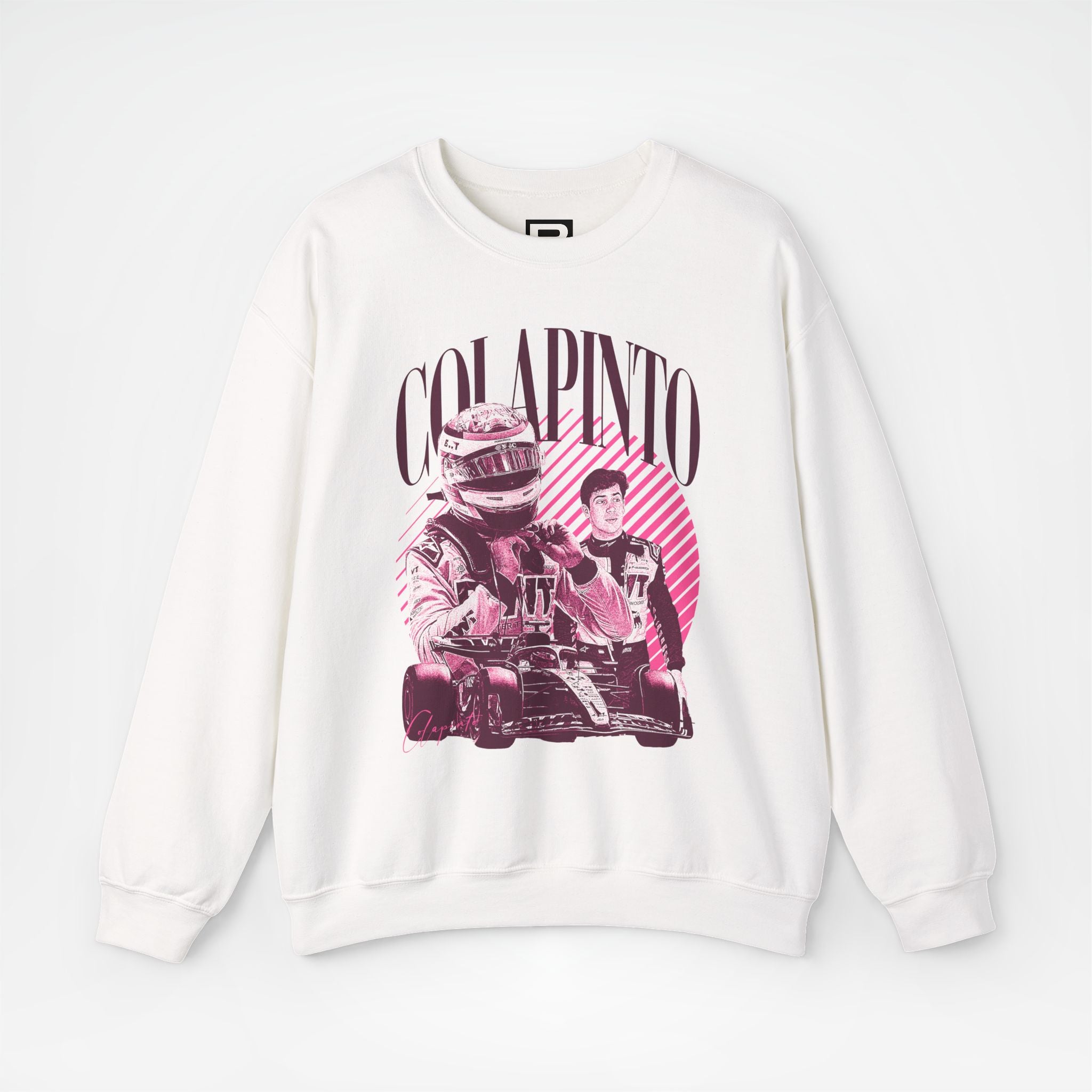 White Front - Franco Colapinto Alpine F1 sweater graphic studio mockup