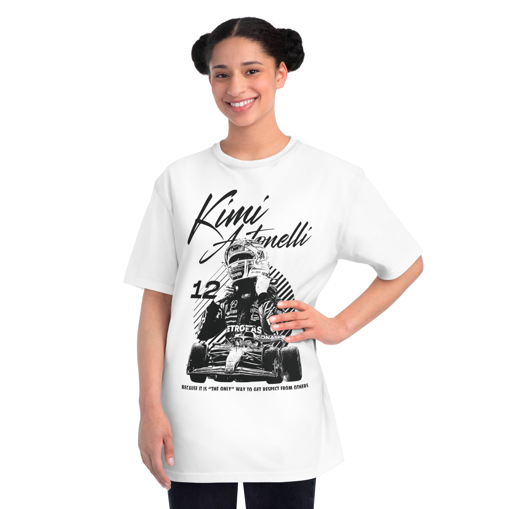 Kimi Antonelli Organic Unisex T-Shirt, Graphic Tee, Eco-Friendly, Casual Motorsports Wear