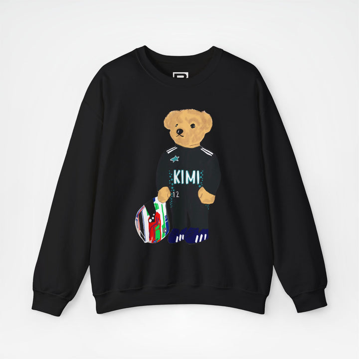 Black Front - Kimi Antonelli Mercedes teddy bear F1 sweater graphic studio mockup