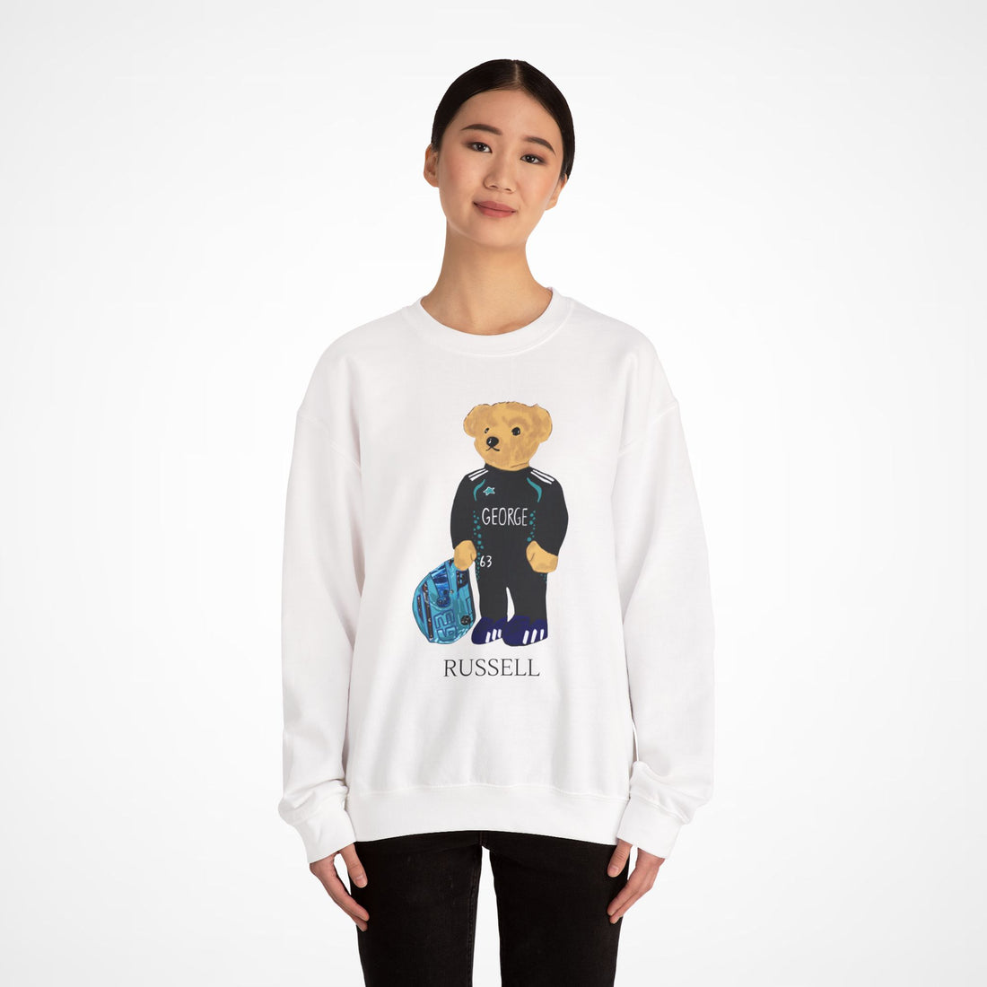 GEORGE RUSSELL F1 MERCEDES TEDDY BEAR SWEATER