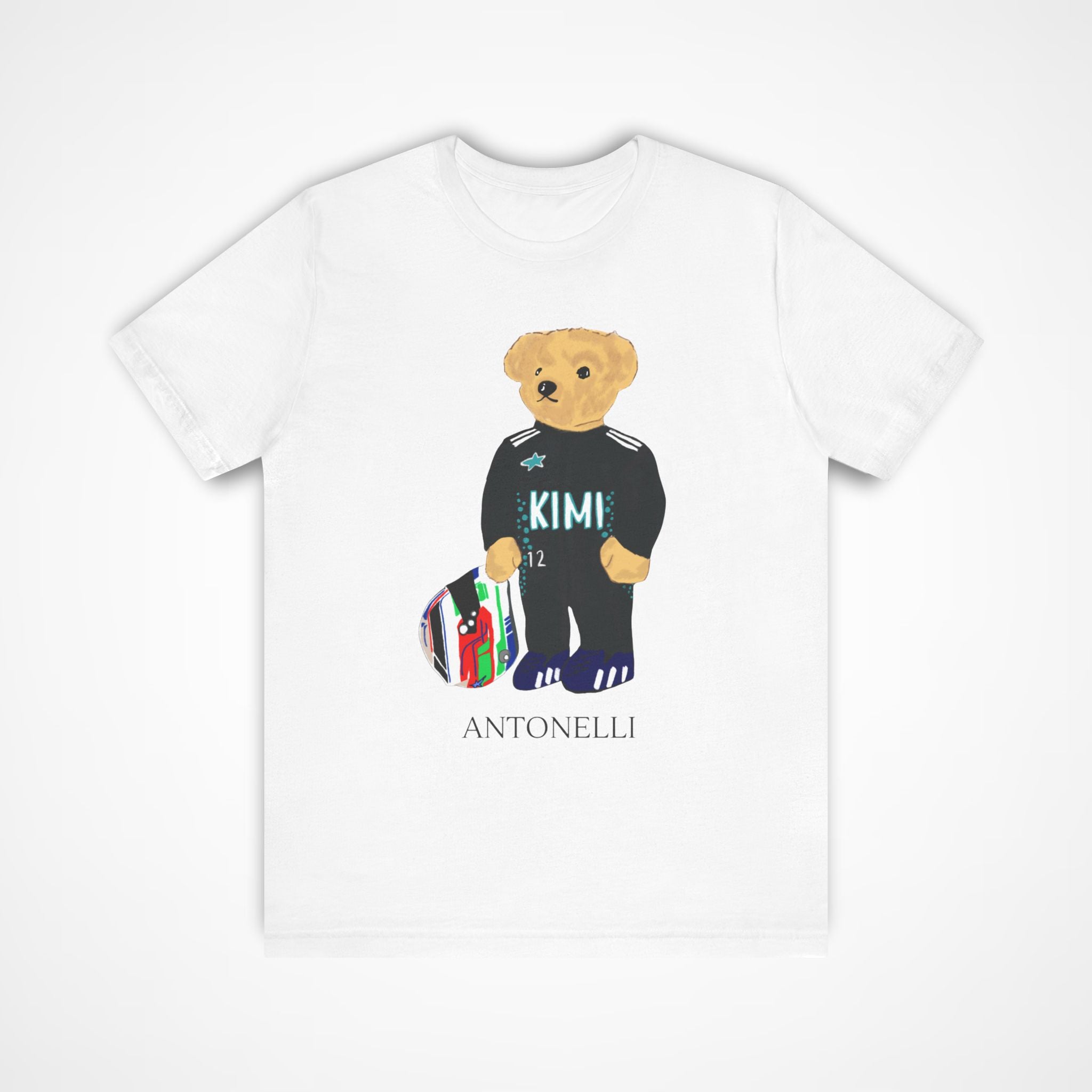 KIMI ANTONELLI TEDDY BEAR F1 MERCEDES T-SHIRT