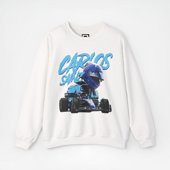 White Front - Carlos Sainz Williams F1 sweater graphic studio mockup
