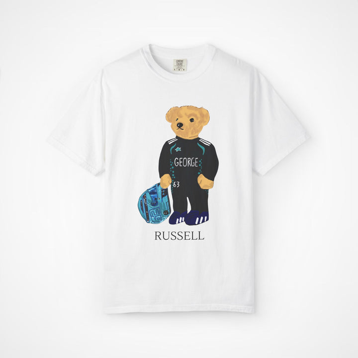 GEORGE RUSSELL F1 MERCEDES TEDDY BEAR T-SHIRT
