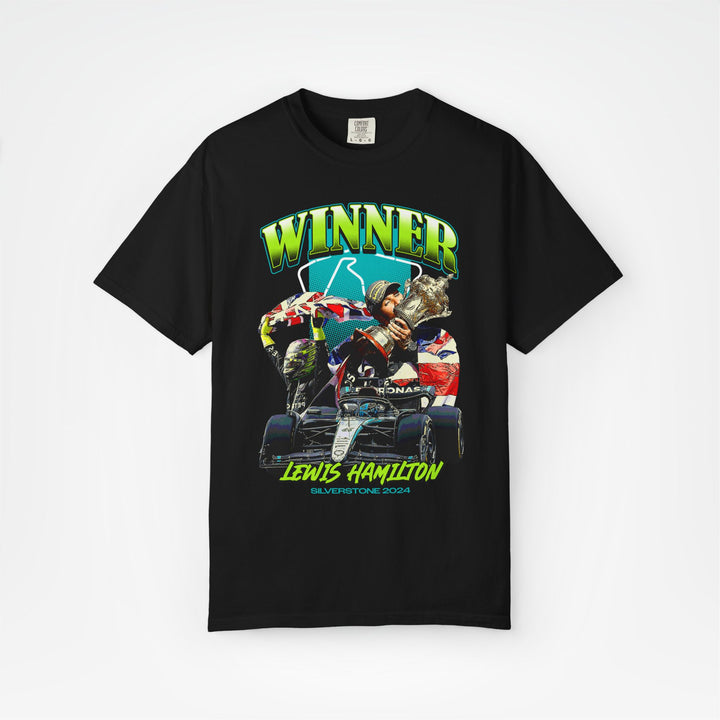 Black Front - Lewis Hamilton Ferrari F1 T shirt graphic studio mockup
